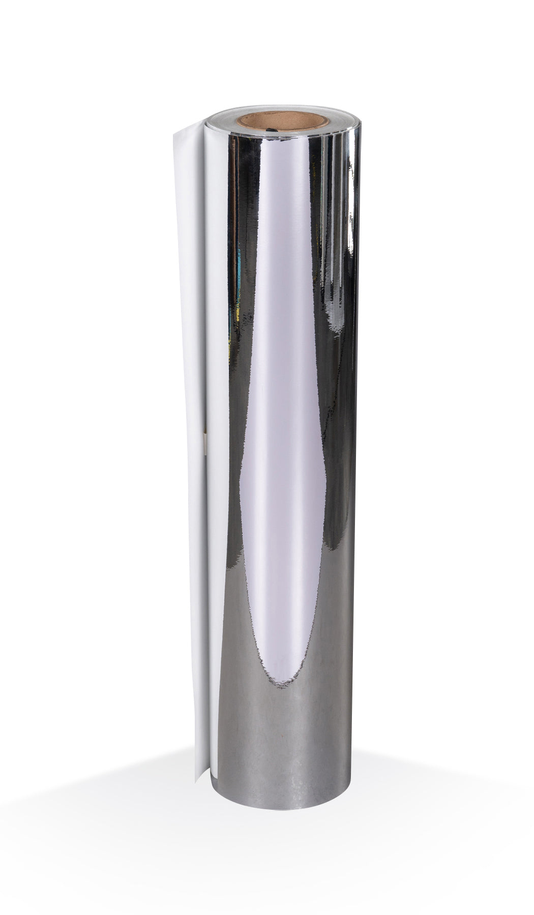 2.0mil Silver Chrome Mirror Metallic Polyester with Permanent Adhesive (2 yr) (#002S)