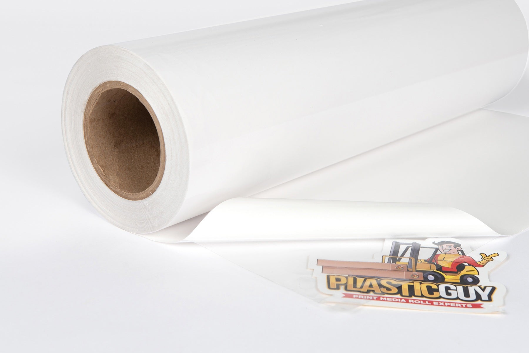 3.0mil Gloss Clear Calendered Vinyl with Permanent Adhesive (3 yr) (#502)