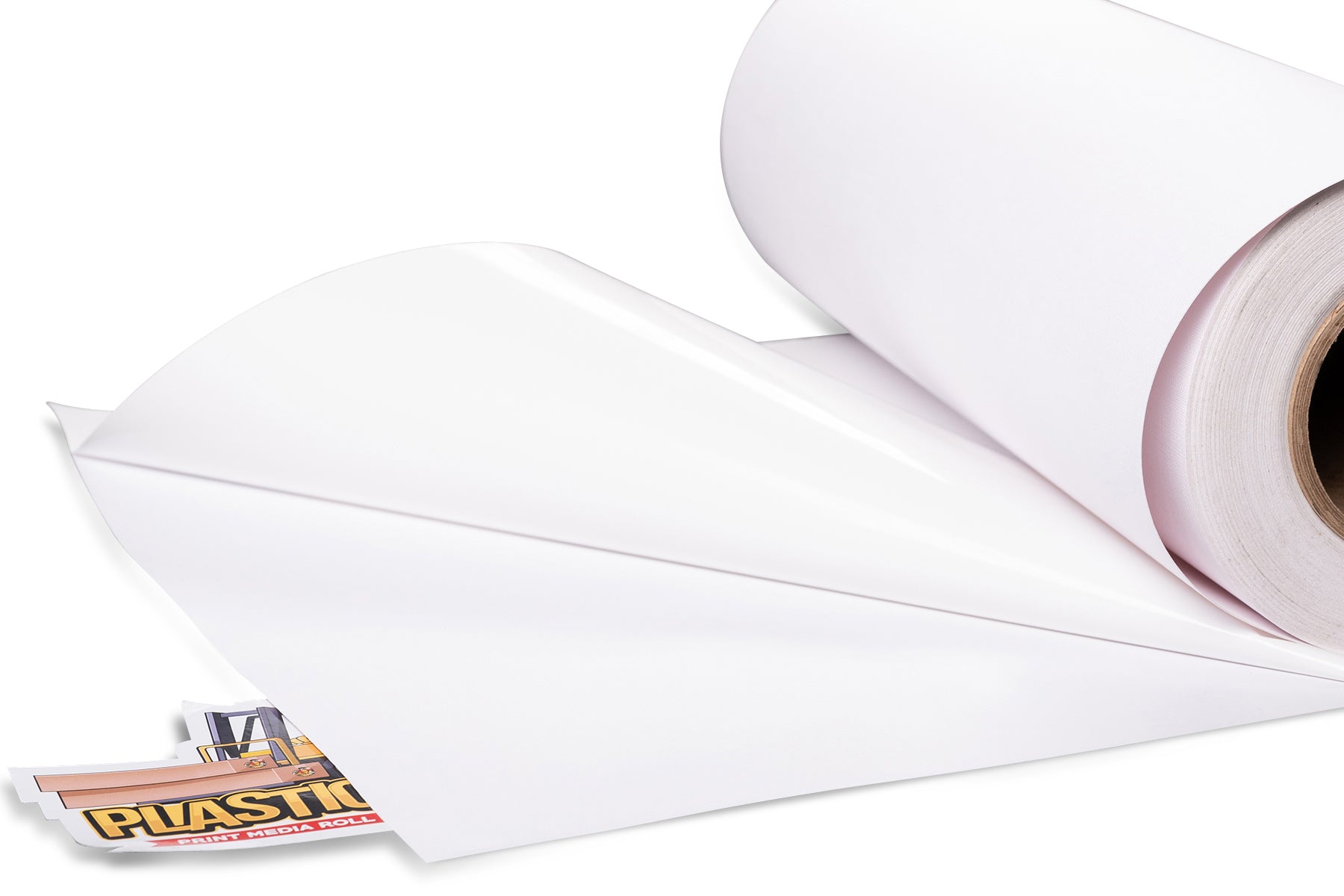 6.0mil Canvas Wall Film Matte White Embossed Calendered Vinyl with Removable Repositionable Adhesive (#922)