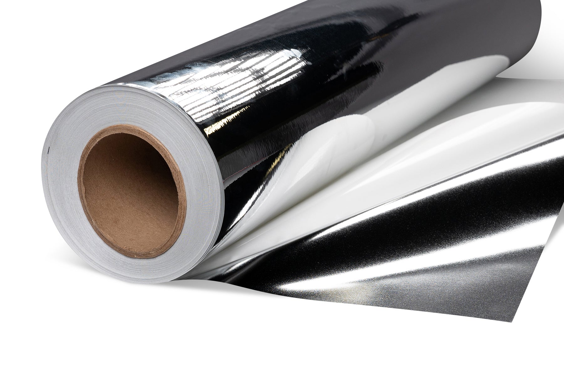 2.0mil Silver Chrome Mirror Metallic Polyester with Permanent Adhesive (2 yr) (#002S)