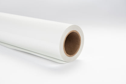 2.0mil Gloss White Cast Vinyl with Gray Slidable Repositionable Air-Egress Adhesive (Vehicle Wrap) (#038)