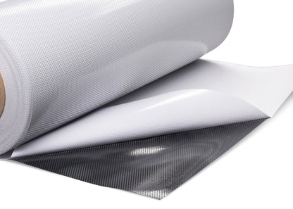 6.0mil Perforated Window Calendered Vinyl (70/30) with Removable Adhesive (White Print Face w/ Black Back) (#072)