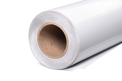 6.0mil Perforated Window Calendered Vinyl (80/20) with Removable Adhesive (White Print Face w/ Black Back) (#082)