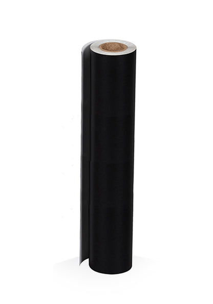 5.0mil Chalk Film Matte Black Calendered Vinyl With High-Tack Removable Adhesive (3 yr) (#092)