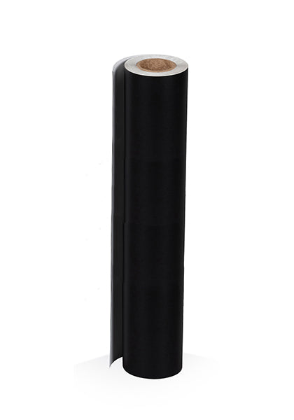 5.0mil Chalk Film Matte Black Calendered Vinyl With High-Tack Removable Adhesive (3 yr) (#092)