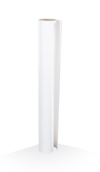 5.0mil Gloss White Polyester Anti-Curl Display Film (#333)