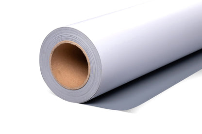 8.2mil Matte White Polypropylene Gray-Back Anti-Curl Banner Display Film (#343)