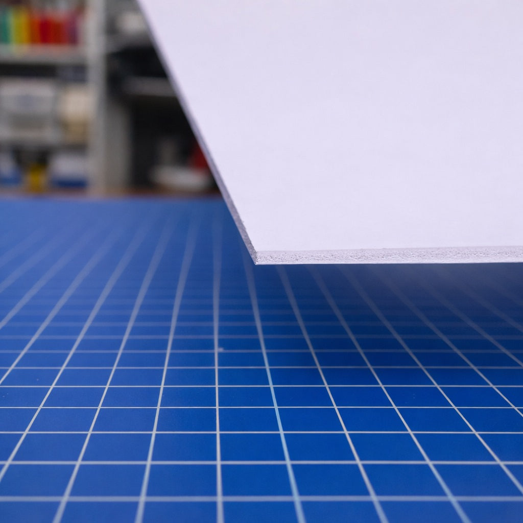 60mil (.060) Matte White High-Impact Polystyrene Sheet (#558)