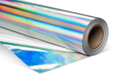 6.0mil Rainbow Holographic Semi-Rigid Calendered Vinyl with Permanent Adhesive (1yr) (#567)