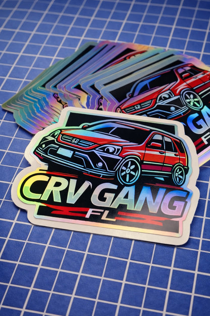 6.0mil Rainbow Holographic Semi-Rigid Calendered Vinyl with Permanent Adhesive (1yr) (#567)