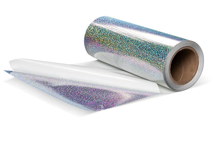 6.0mil Glitter Sparkle Holographic Calendered Vinyl with Permanent Adhesive (1 yr) (#568)