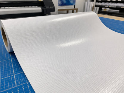13oz Gloss White Front-lit Scrim Banner Vinyl (#604)
