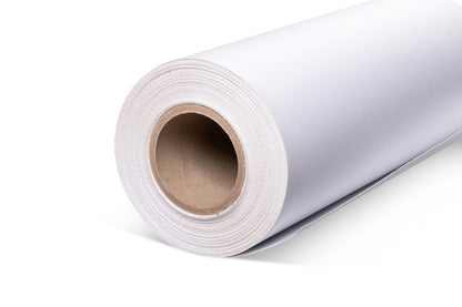 8oz Matte White Mesh Banner 70/30 Hole Pattern with Film Liner (#606)