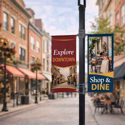 18oz Matte White Double-Sided Scrim Pole Banner Vinyl (#609)