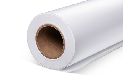 6.0mil Wall Film Matte White Semi-Rigid Calendered Vinyl with Removable Repositionable Adhesive (#622)