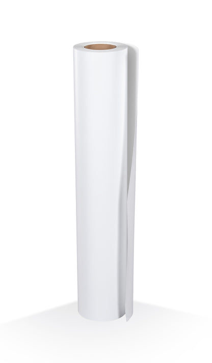 6.0mil Wall Film Matte White Semi-Rigid Calendered Vinyl with Removable Repositionable Adhesive (#622)